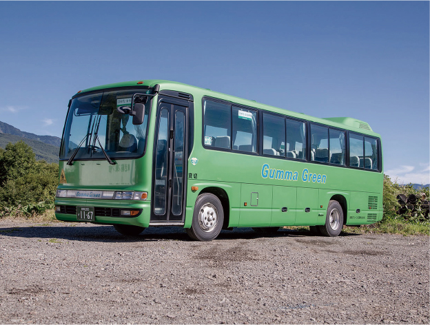 スクールバス 中型（緑）