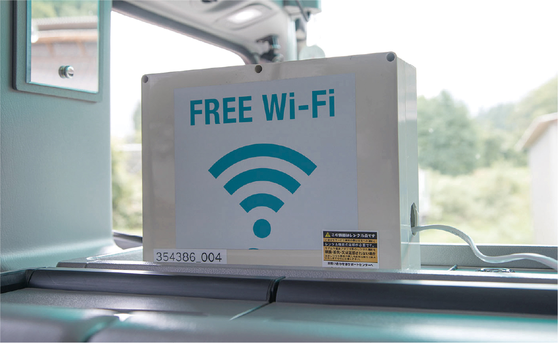 バスのWi-Fi設備