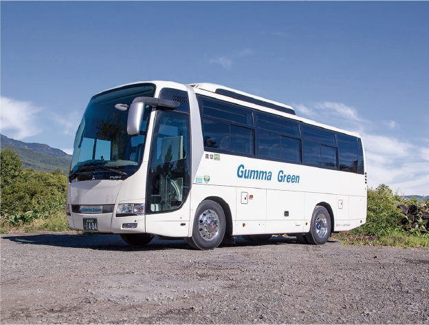 中型観光バス（白）