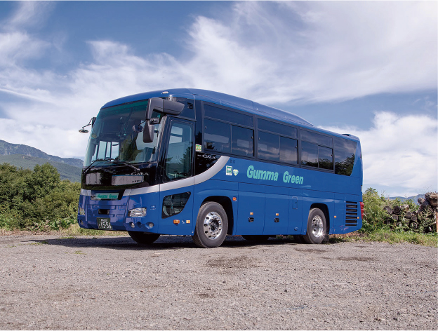 中型観光バス（青）